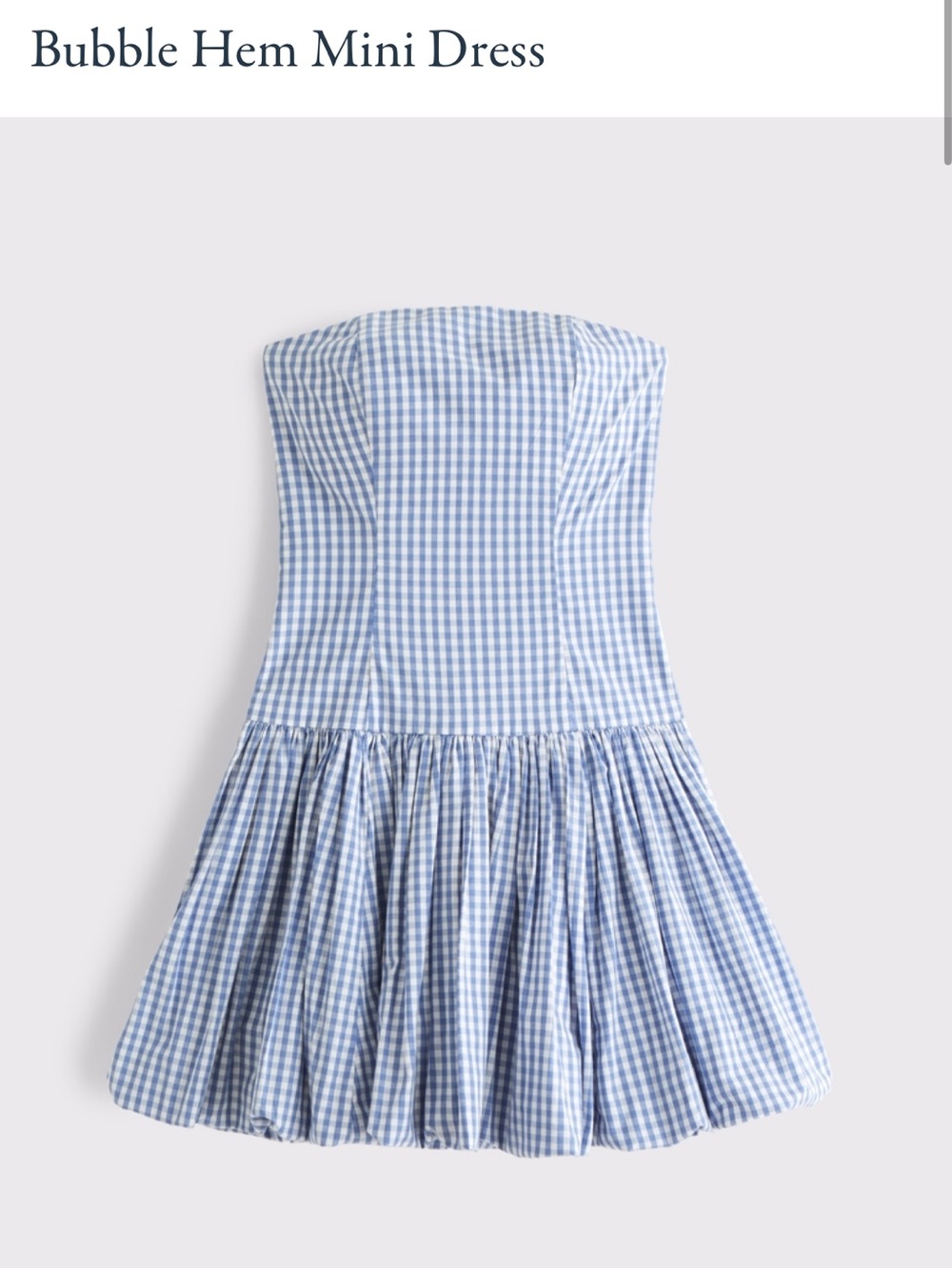 Abercrombie Bubble Hem Mini Dress